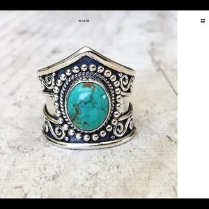 New Sterling silver turquoise ring